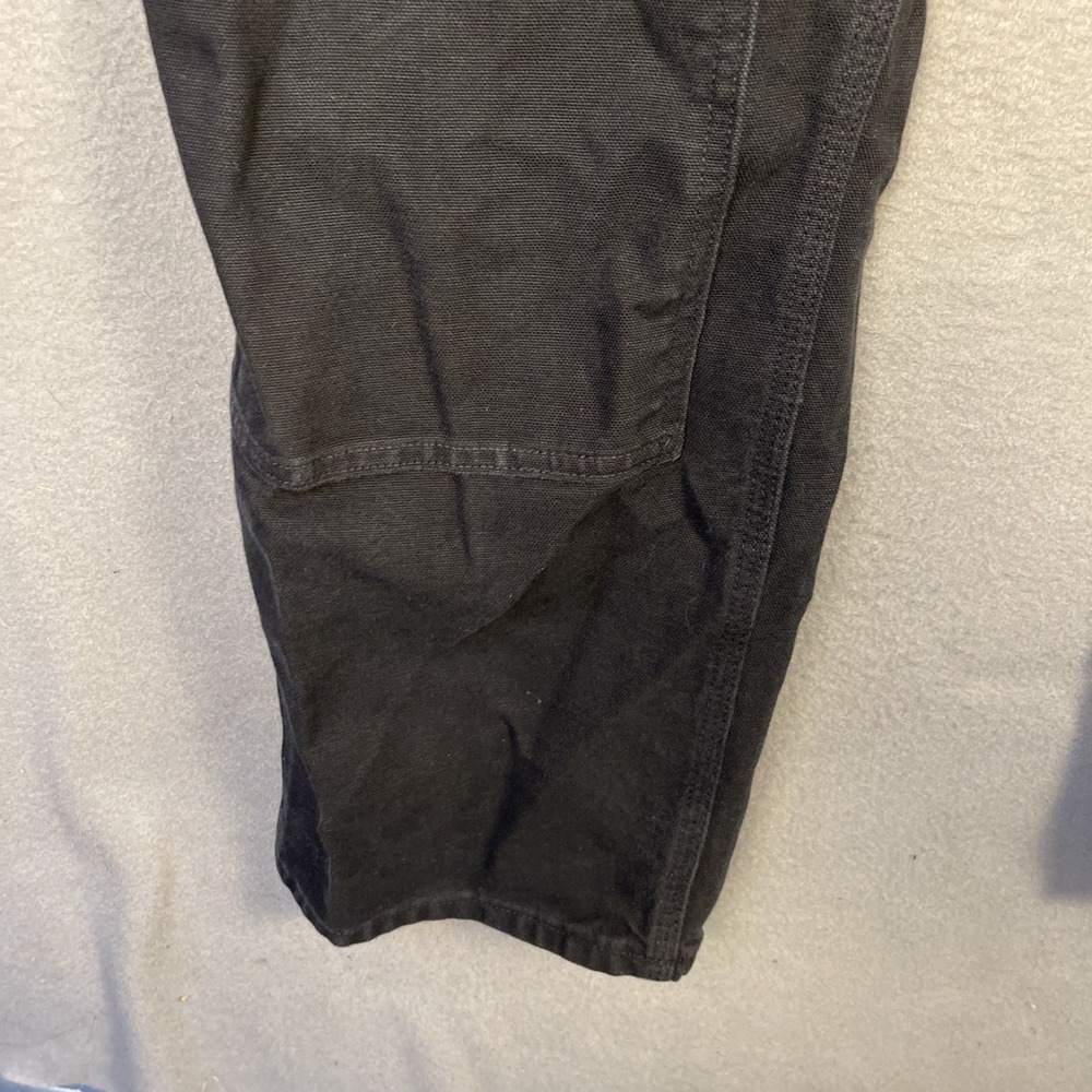 Carhartt Double Knee Jeans Mens 40x30 (36x29) Black B01 Heavy Duck Made in USA - Picture 3 of 12